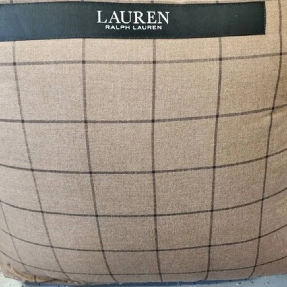 Lauren Ralph Lauren Ledger Plaid Comforter Set King Cinnamon - 3 Piece